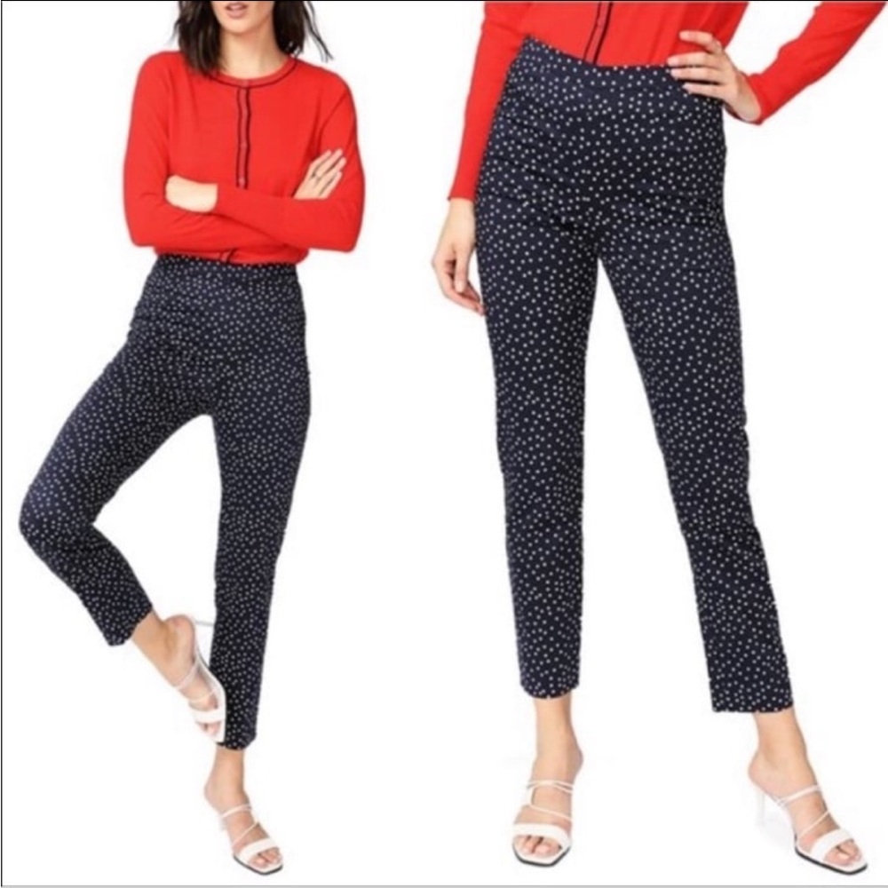 Court & Rowe Women’s Scatter Dot Slit Hem Pants - 00